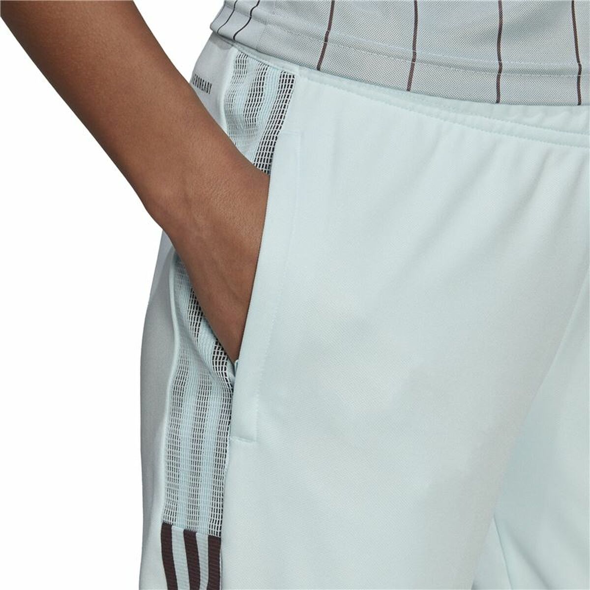Långa träningsbyxor Adidas Tiro Tk Kvinna Turkos - 3