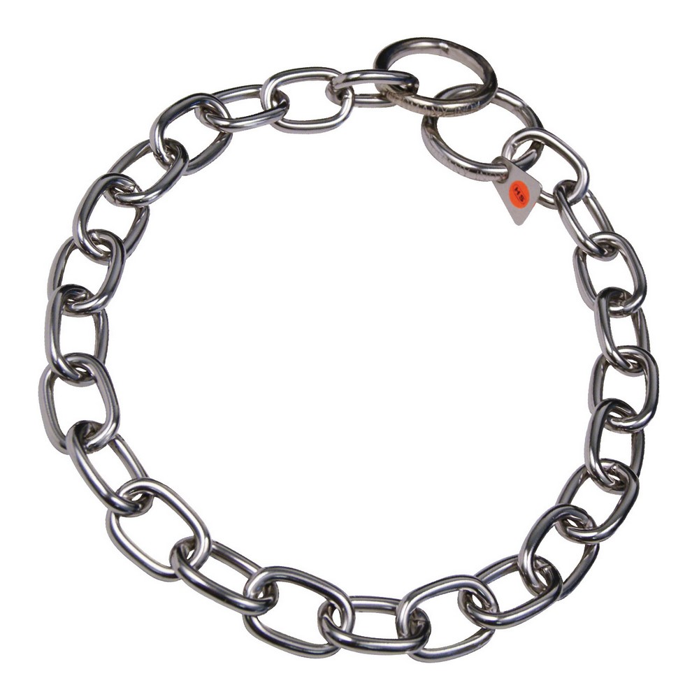 Hundhalsband Hs Sprenger Silvrig 4 mm Länkar Halvlånga (64 cm)