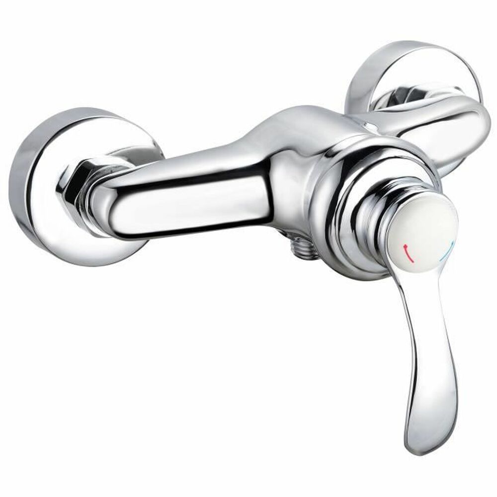 Blandare Rousseau Byron Grå Chrome Metall Mässing 15 cm Dusch