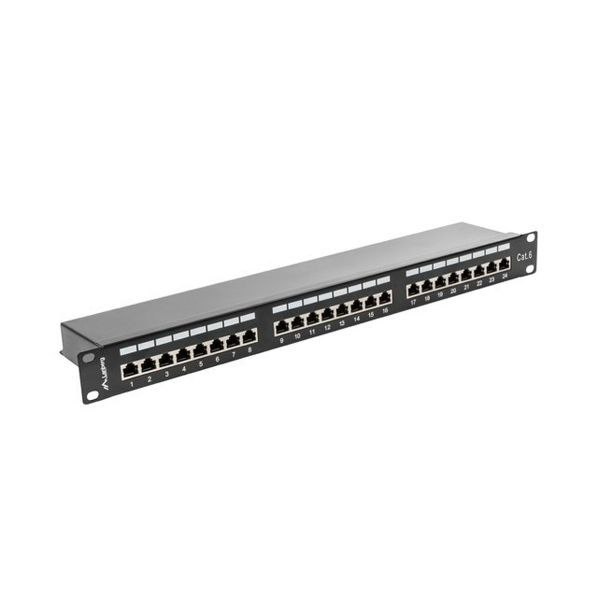 Patchpanel 24 UTP Portar Kategori 6 Lanberg PPS6-1024-B - 2