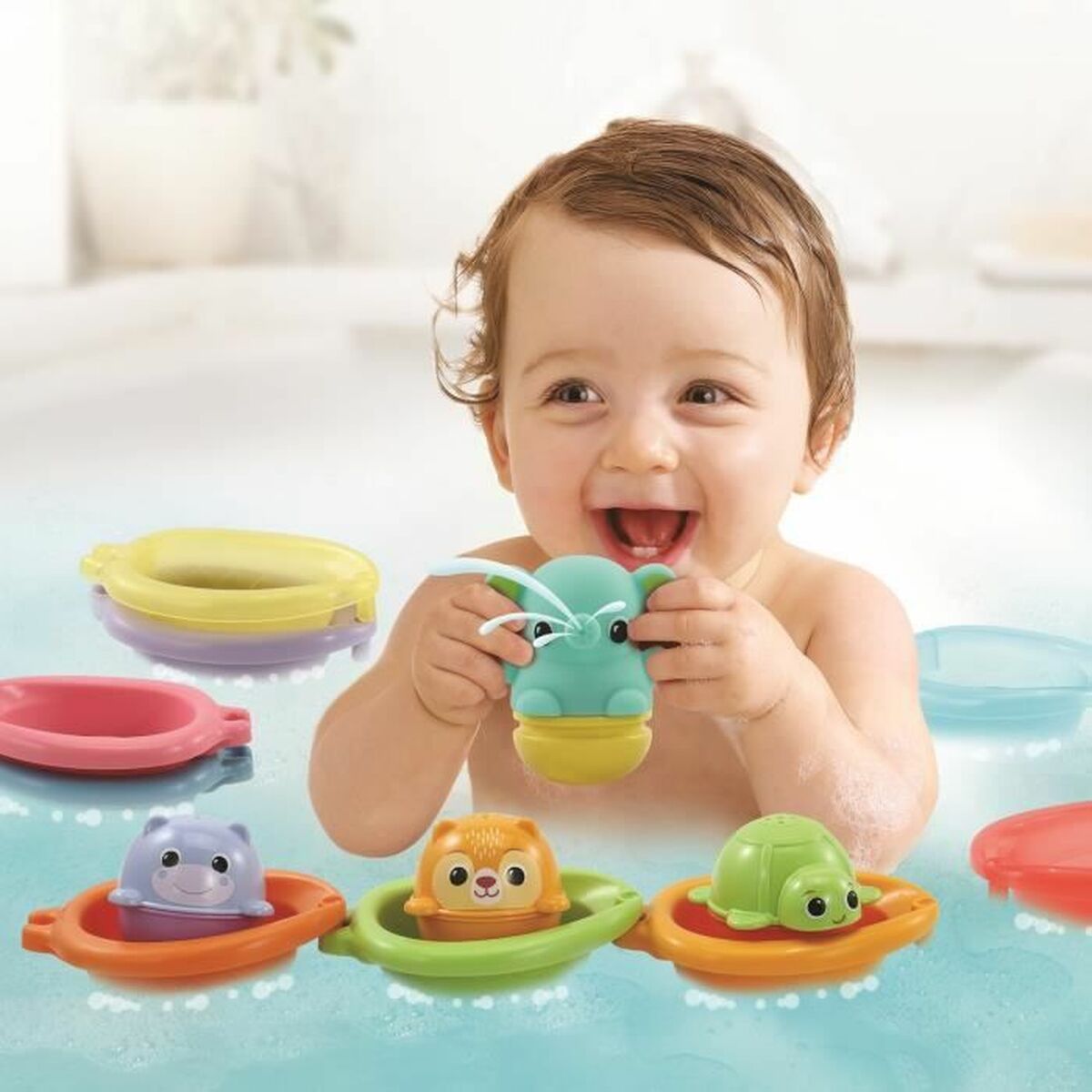 Utbildningsspel Vtech Baby Cofret de Bain empilo rigo l´eu (FR) - 5