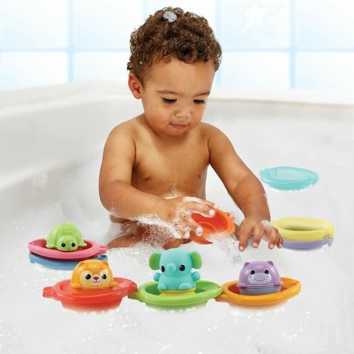 Utbildningsspel Vtech Baby Cofret de Bain empilo rigo l´eu (FR) - 4