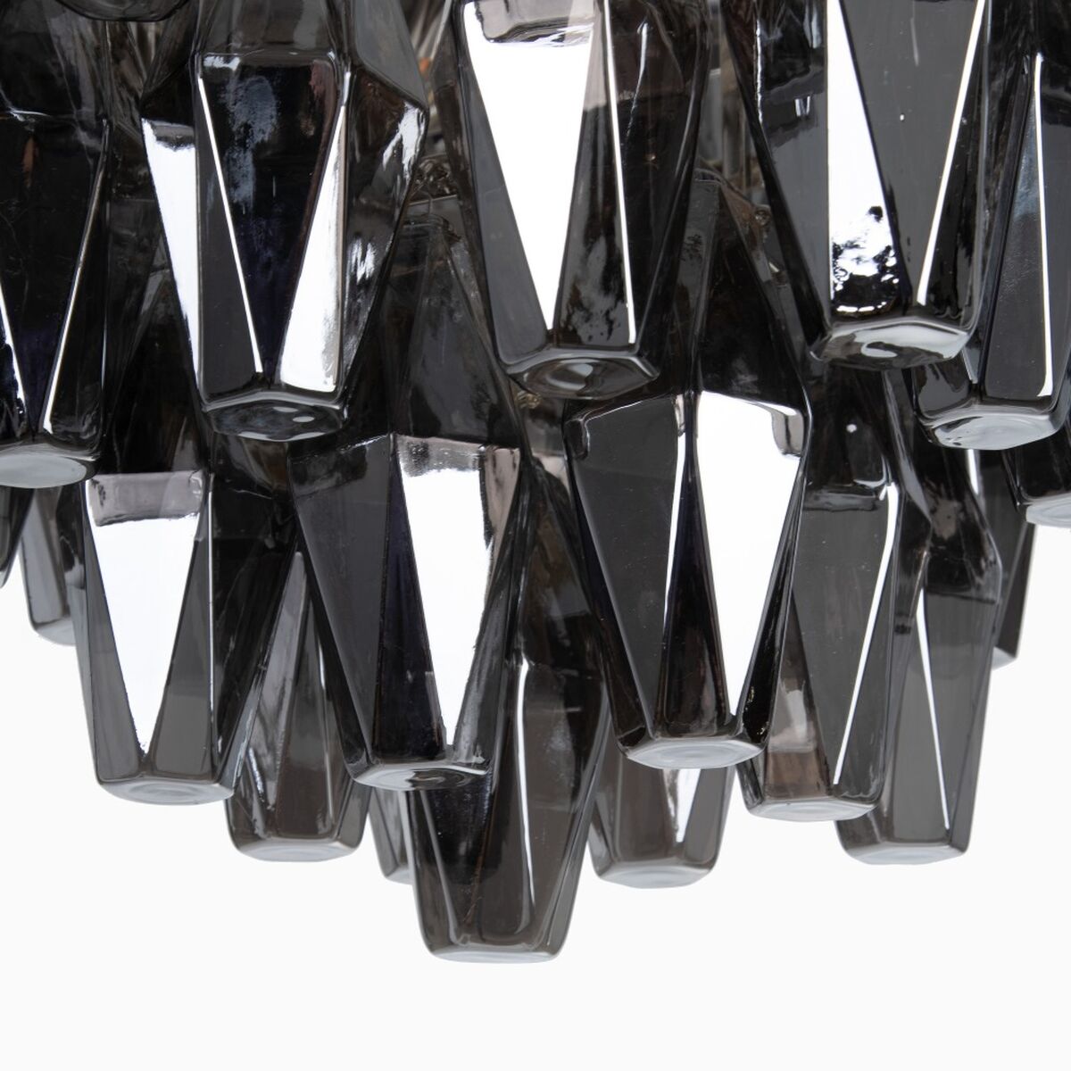 Taklampa 58 x 58 x 44 cm Glas Metall Silver - 3