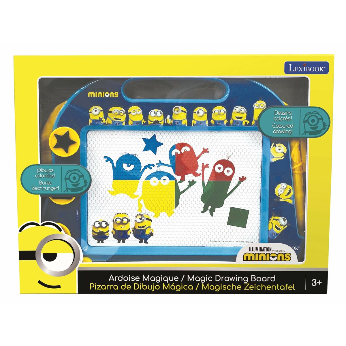Magisk Svart Tavla Lexibook Minions Gul Blå - 6