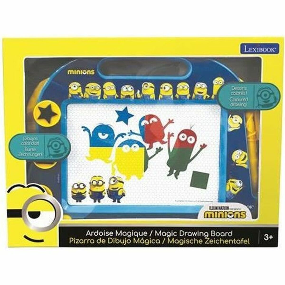 Magisk Svart Tavla Lexibook Minions Gul Blå - 2