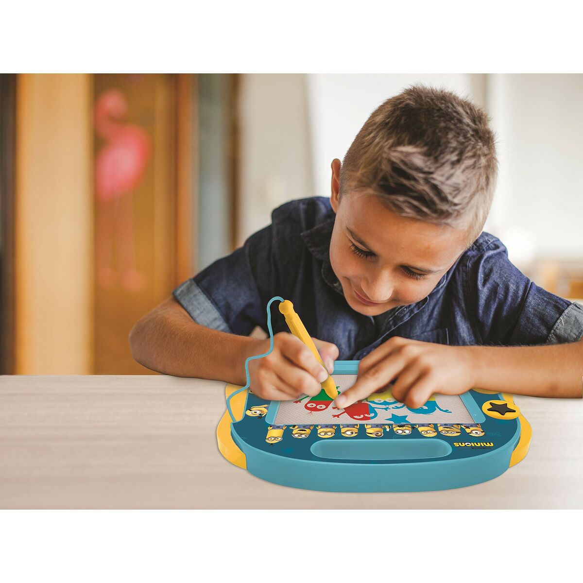Magisk Svart Tavla Lexibook Minions Gul Blå - 5