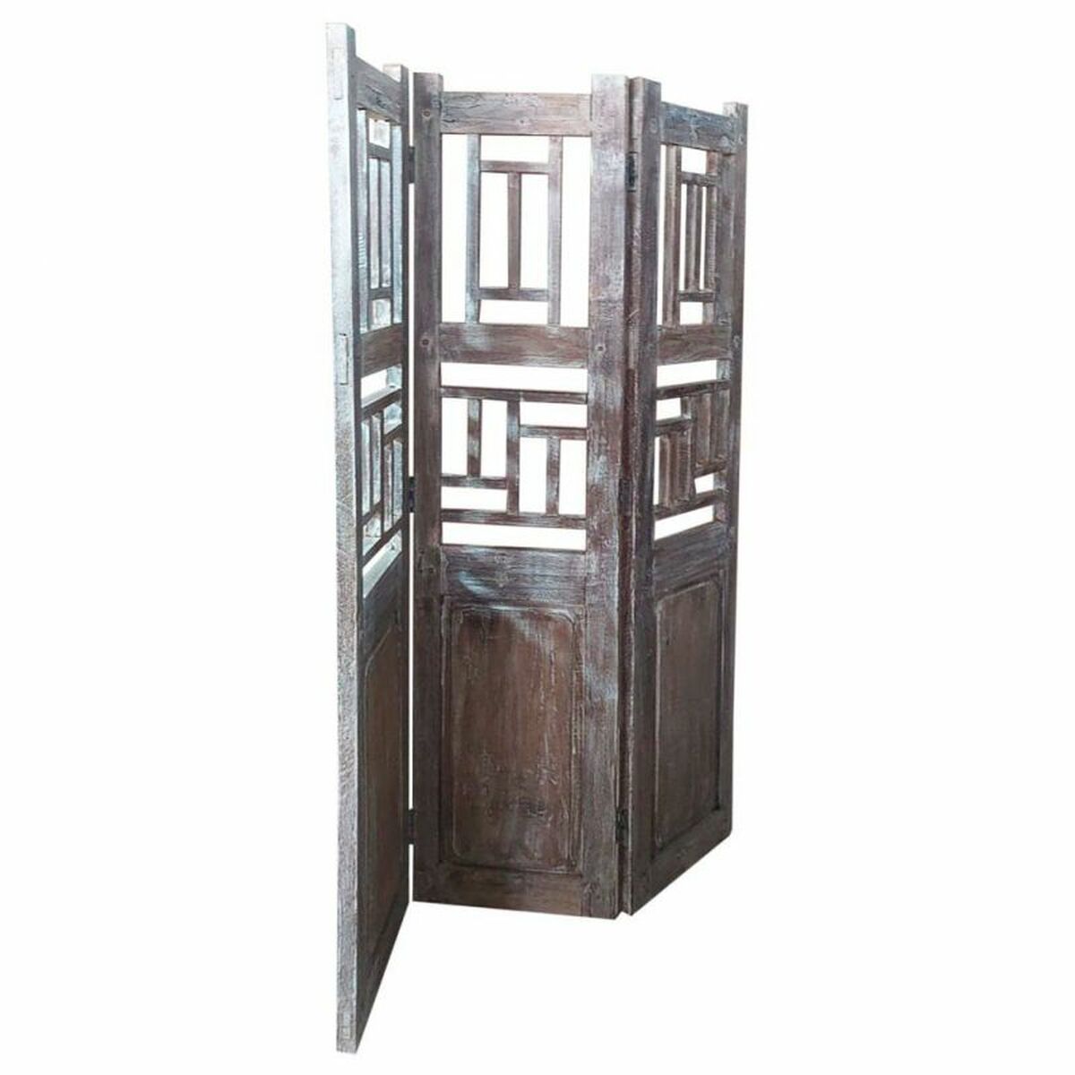 Skärm Alexandra House Living Brun Akaciaträ Mangoträ 3 x 176 x 114 cm Traditionell stil - 2