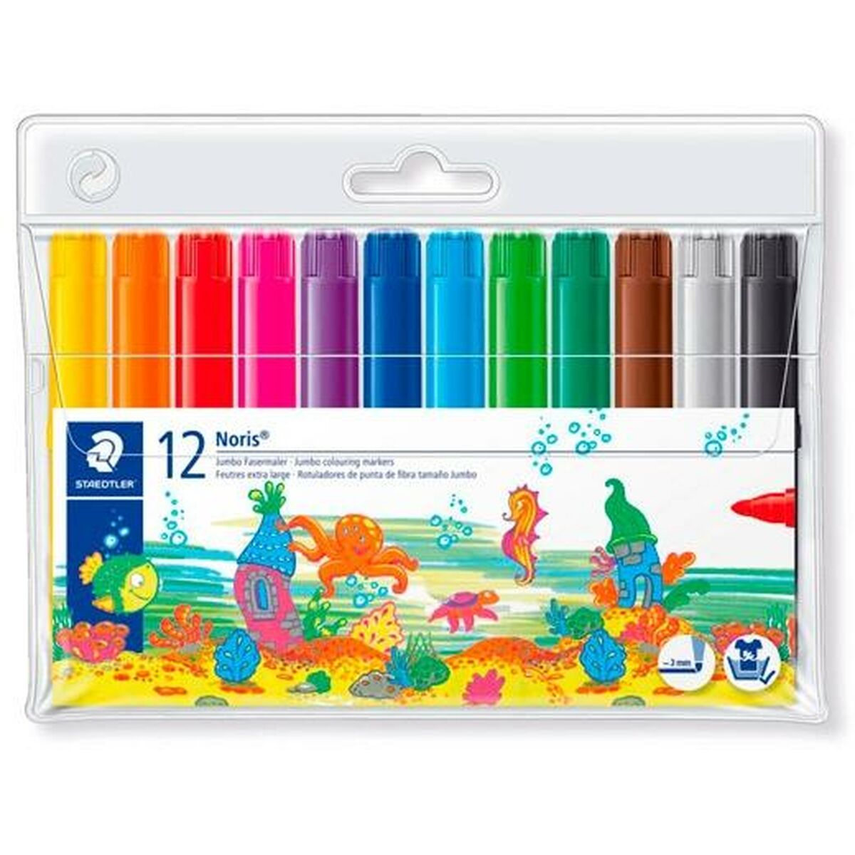Tuschpennor Staedtler Noris Club Multicolour (10 antal) - 2