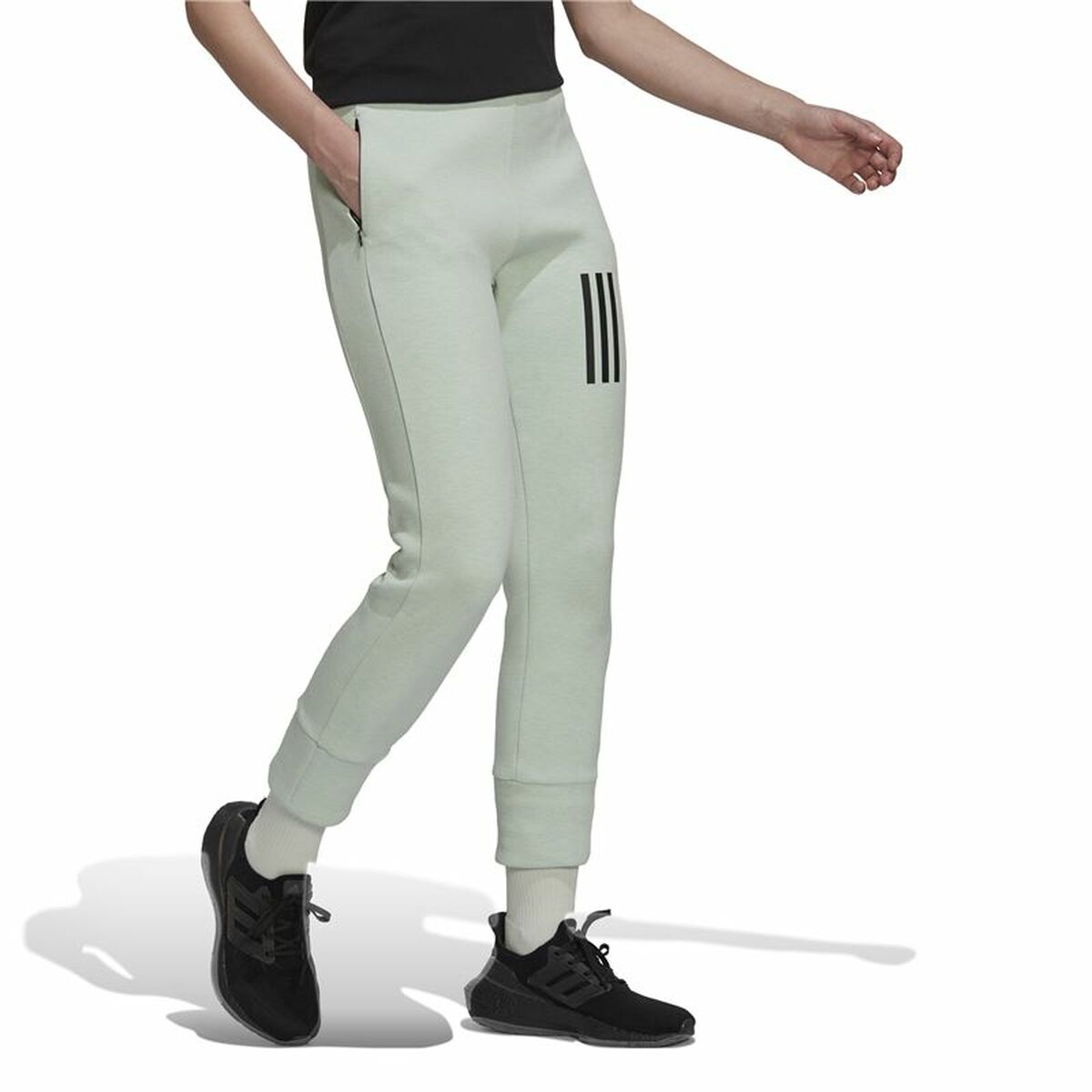 Långa träningsbyxor Adidas Mission Victory High-Waist Kvinna Beige - 4