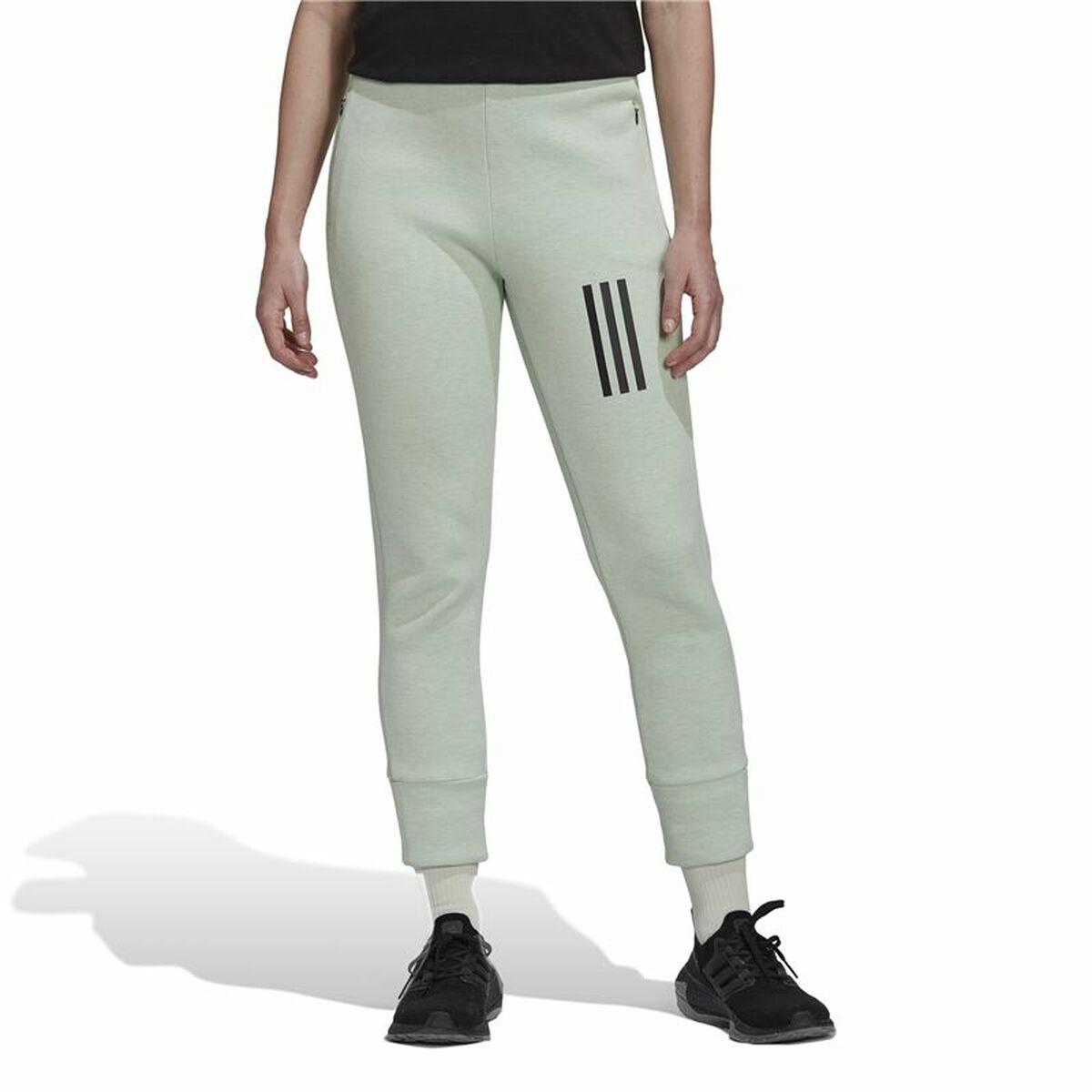 Långa träningsbyxor Adidas Mission Victory High-Waist Kvinna Beige - 2