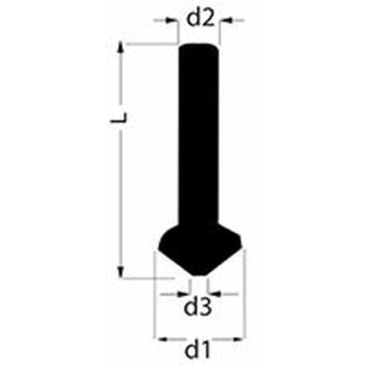 Konisk försänkare RUKO 102262 2-8,3 mm DIN 335 90º C-formad - 3