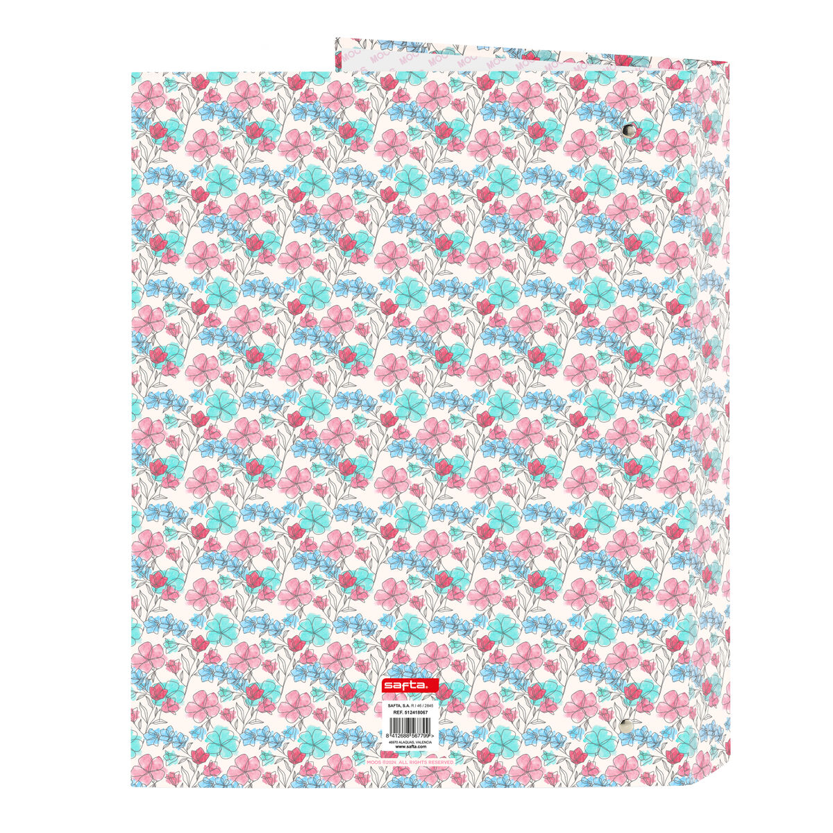 Skolpaket Safta Flores 26,5 x 33 x 4 cm