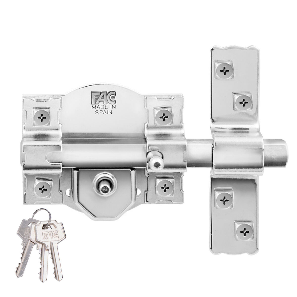 Säkerhetslås Fac 300-r/80 ickel Stål 40 mm 80 mm - 2