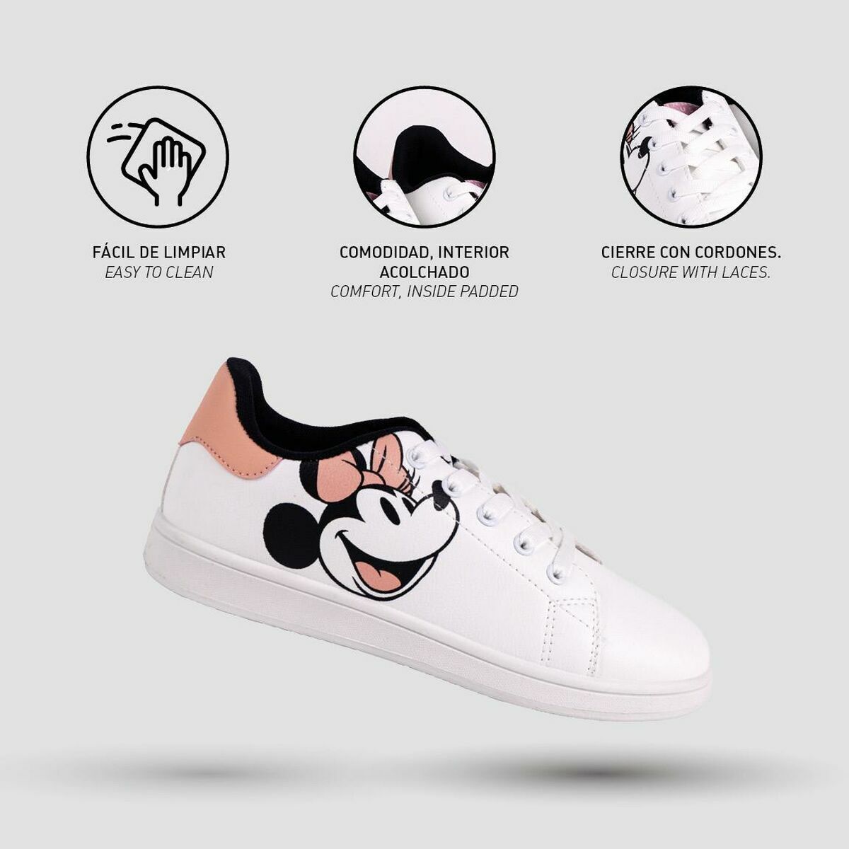 Gymnastiksko, Dam Minnie Mouse Vit - 9