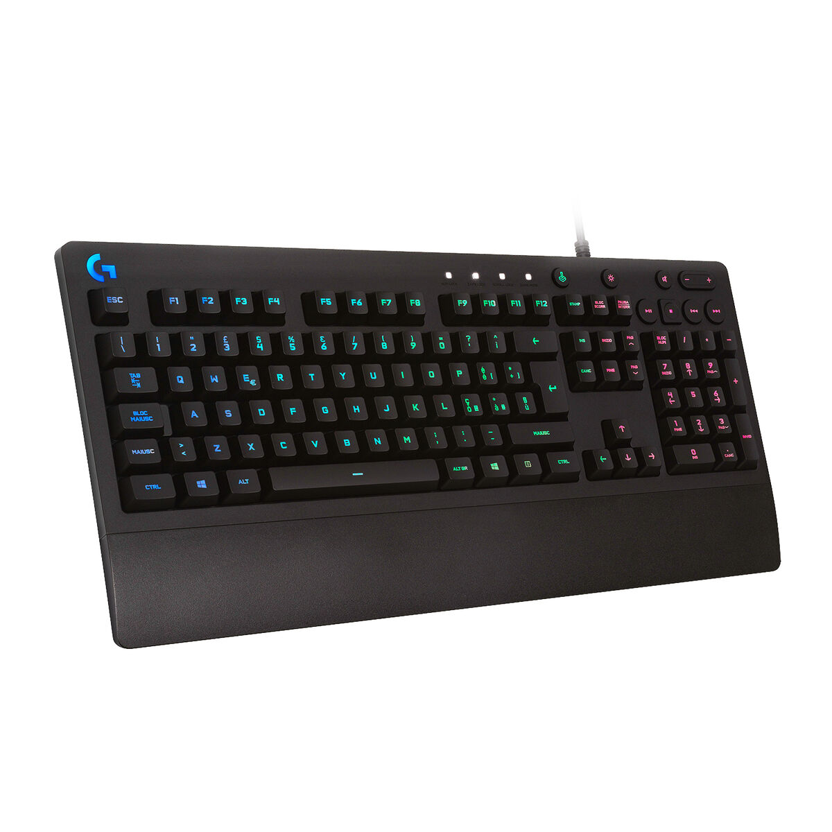 Tangentbord Logitech G213 Prodigy Svart Qwerty US - 7