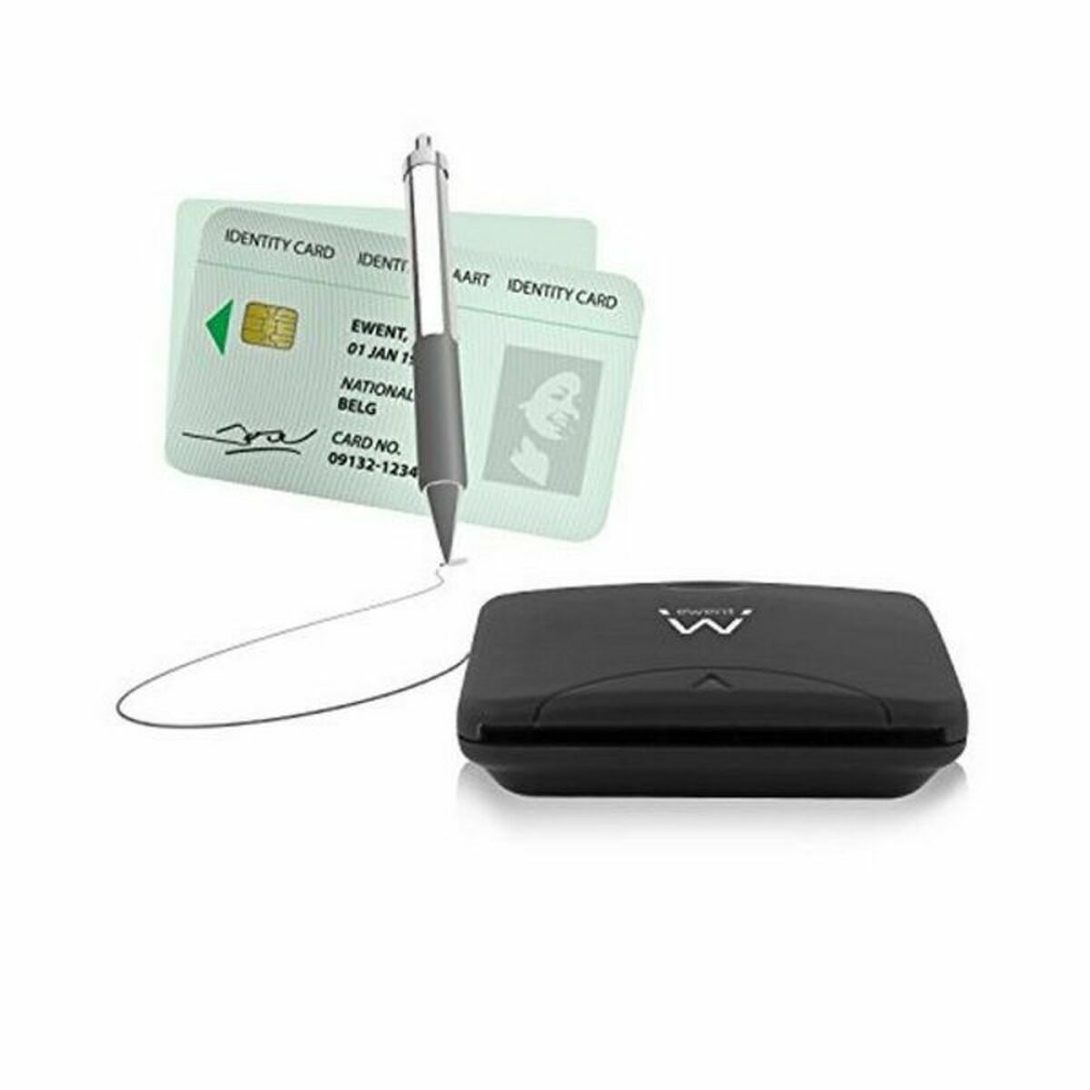 Kortläsare DNI/SIP Ewent EW1052 USB 2.0 Svart - 4