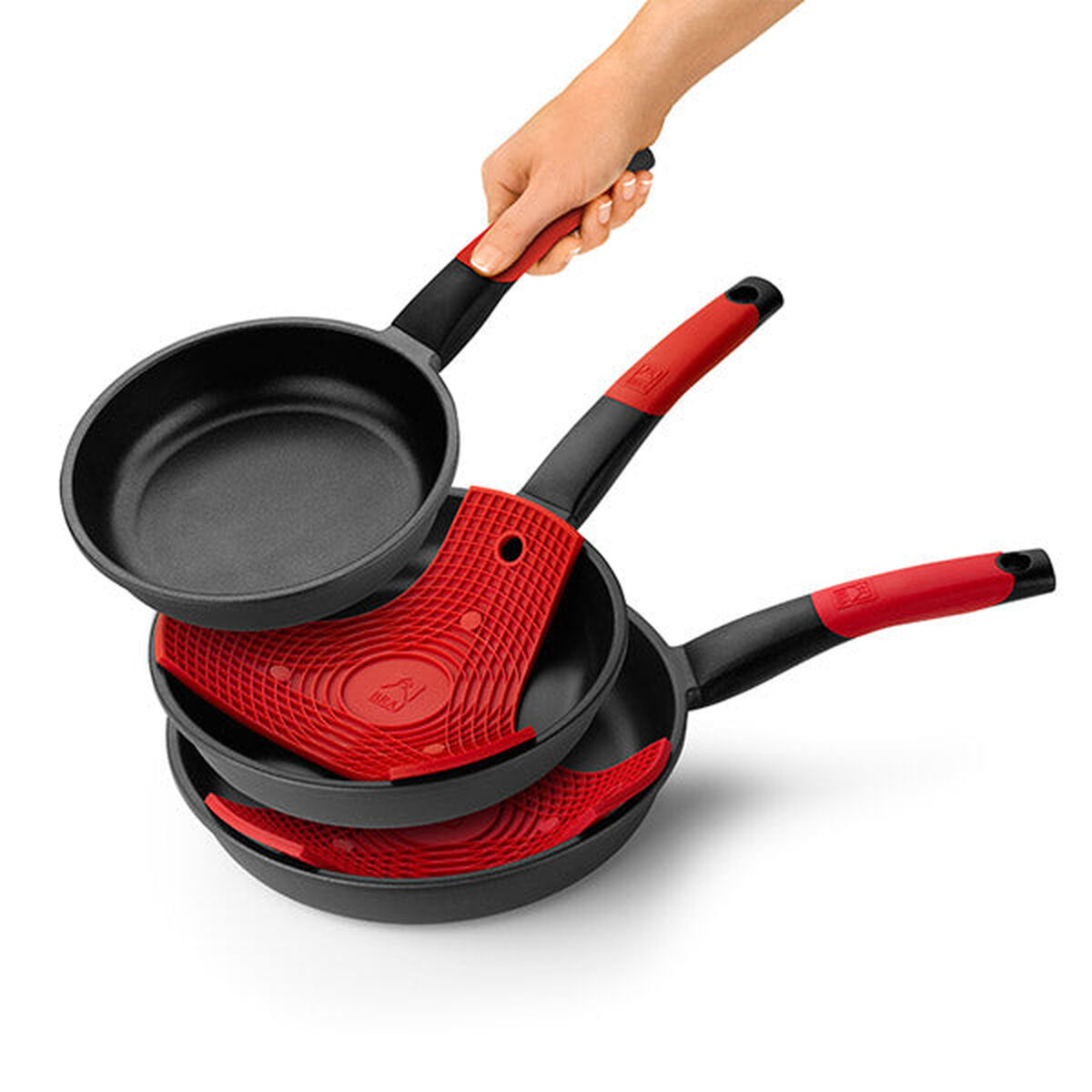 Non-stick-panna BRA A411220 Ø 20 cm Röd Rostfritt stål Aluminium - 6