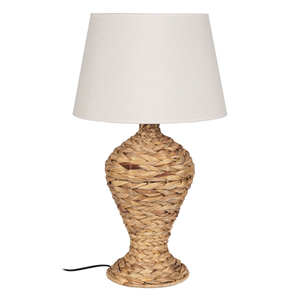 Bordslampa Kräm Naturell linne Järn Naturliga fibrer 60 W 220-240 V 40 x 40 x 69,5 cm