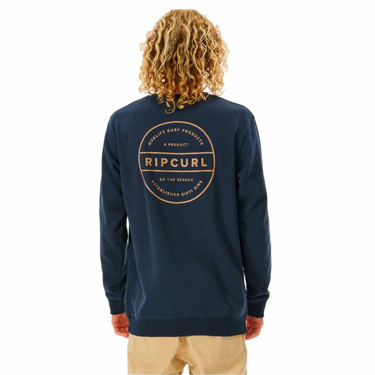 Tröja utan huva Herr Rip Curl Re Entry Crew Marinblå - 2