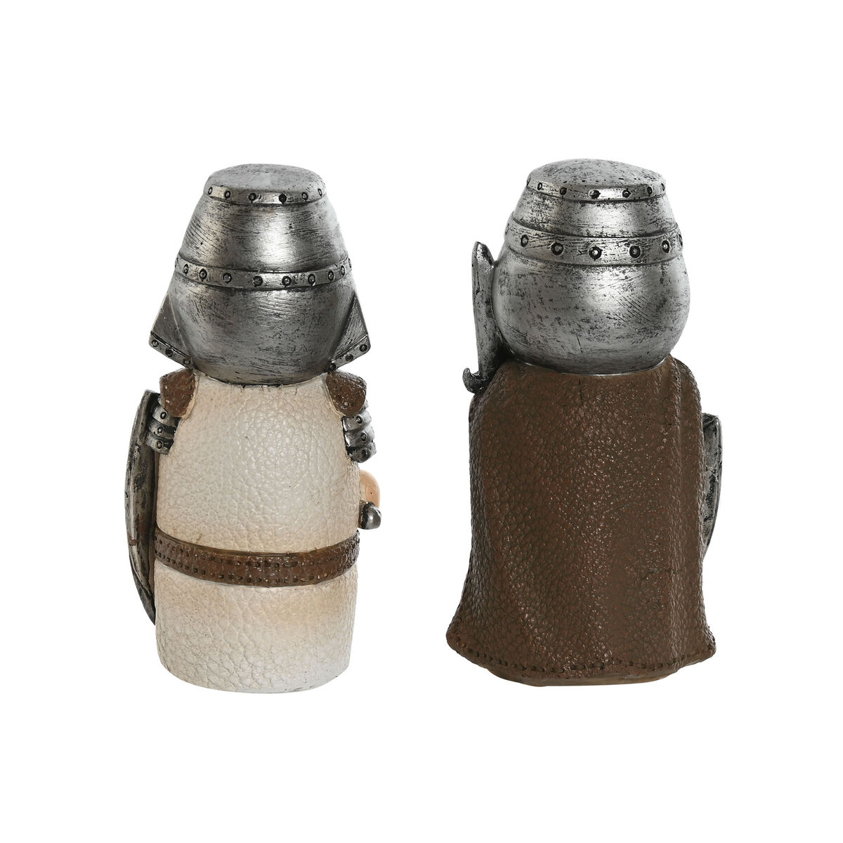 Prydnadsfigur Home ESPRIT Vit Grå 5 x 4 x 10 cm (4 antal) - 3