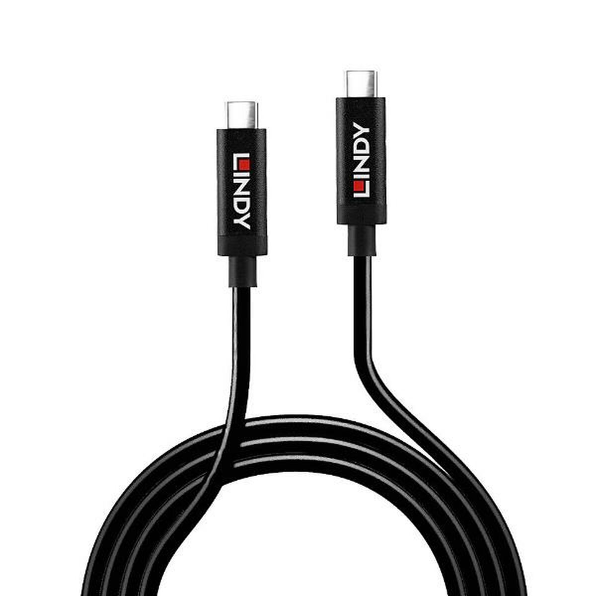 USB-kabel LINDY 43348 Svart 3 m