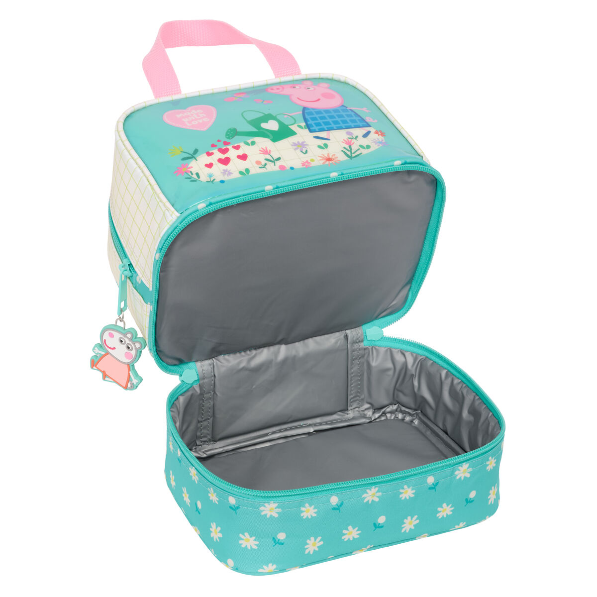Lunchlåda Peppa Pig Pretty flowers Gul Mint 20 x 20 x 15 cm - 4