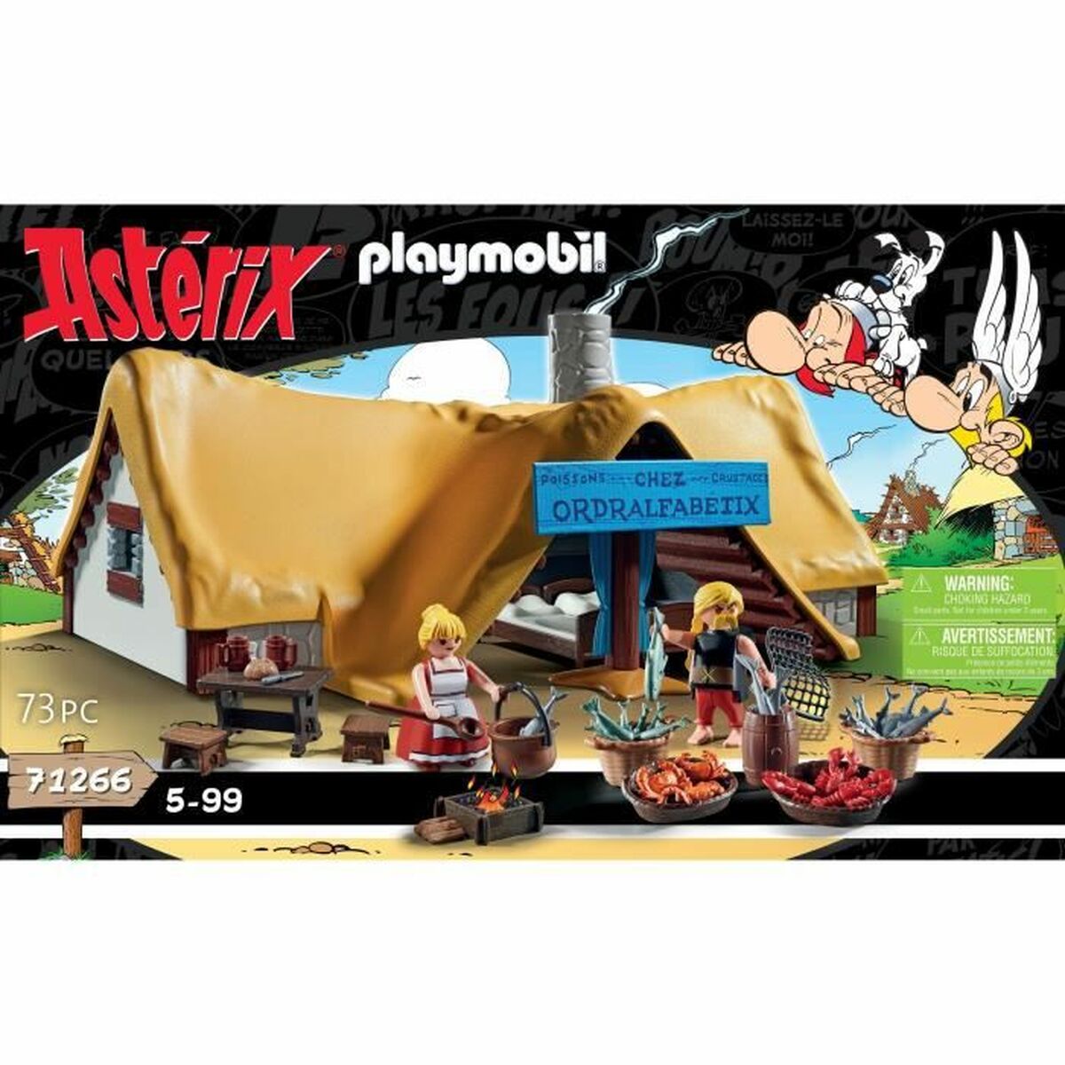 Playset Playmobil Astérix: Ordralfabetix Hut 71266 73 Delar - 5