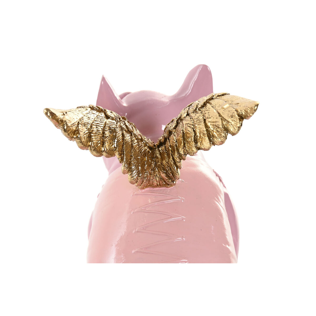 Prydnadsfigur Home ESPRIT Rosa Gris 19 x 11 x 17 cm (2 antal) - 3