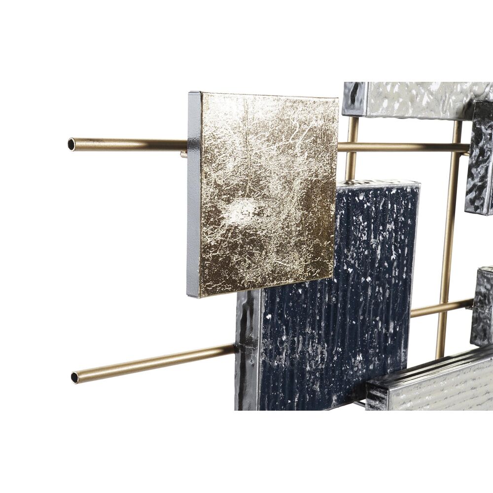 Väggdekoration DKD Home Decor Blå Vit Gyllene Abstrakt Modern 110 x 6,4 x 68 cm - 3