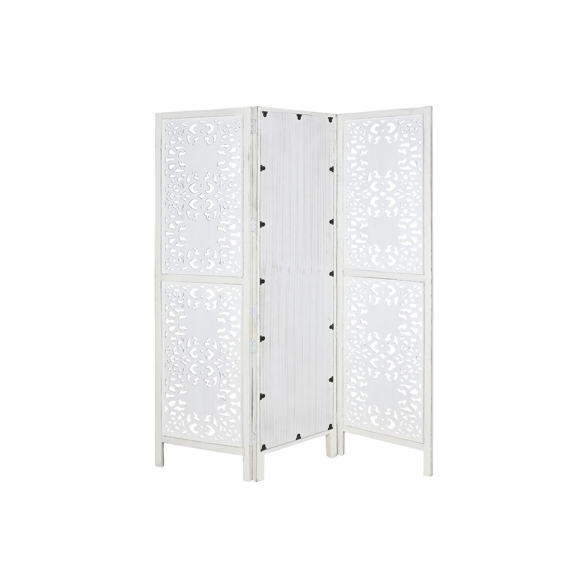 Skärm Home ESPRIT Vit Mangoträ Speglar 152 x 2 x 182 cm - 5