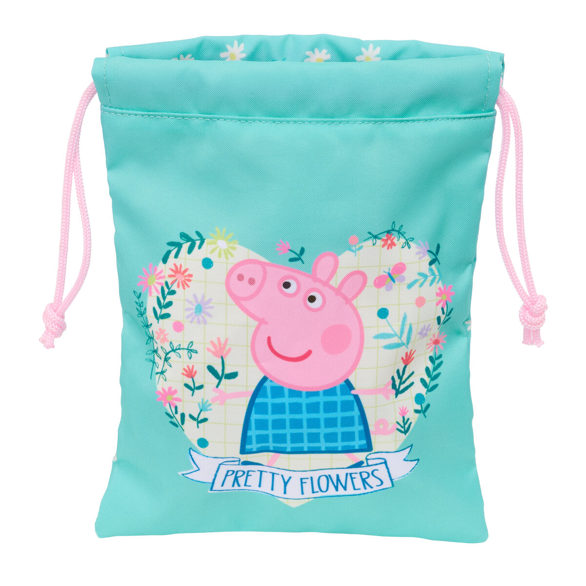 Lunchlåda Peppa Pig Pretty flowers Gul Mint