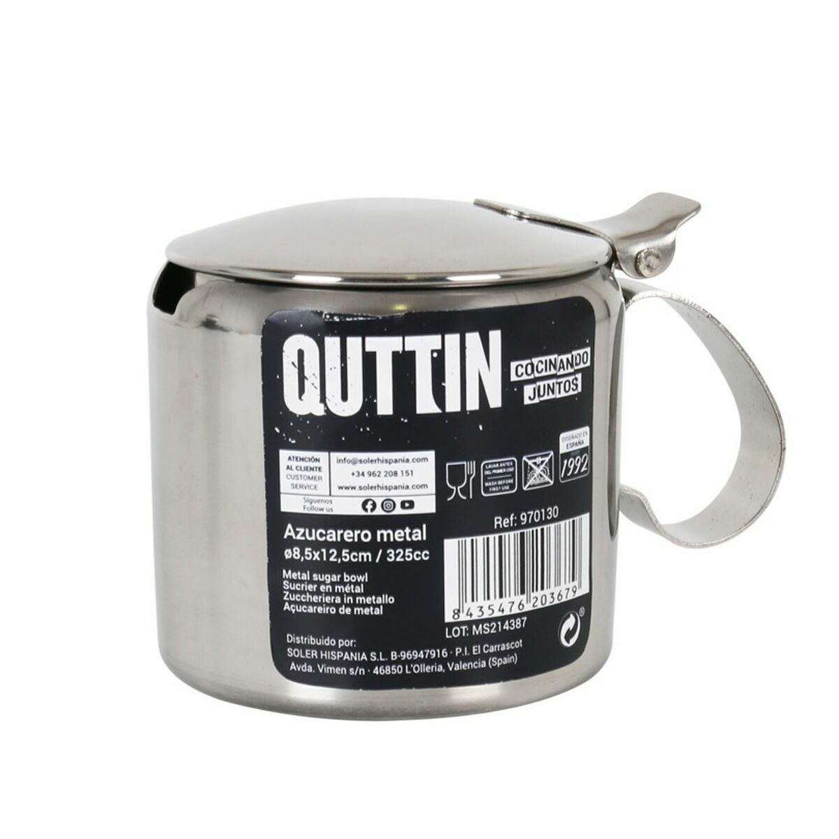 Sockerströare Quttin Quttin 325 ml 8,5 x 12,5 cm Metall 11 x 7,7 x 8 cm (12 antal) - 2