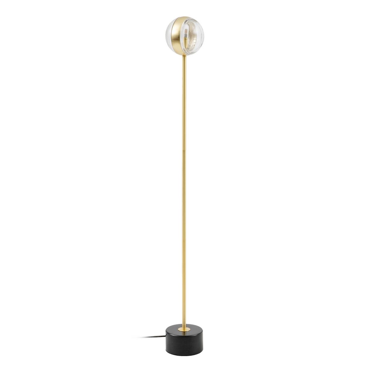 Golvlampa 15 x 15 x 130 cm Glas Gyllene Järn