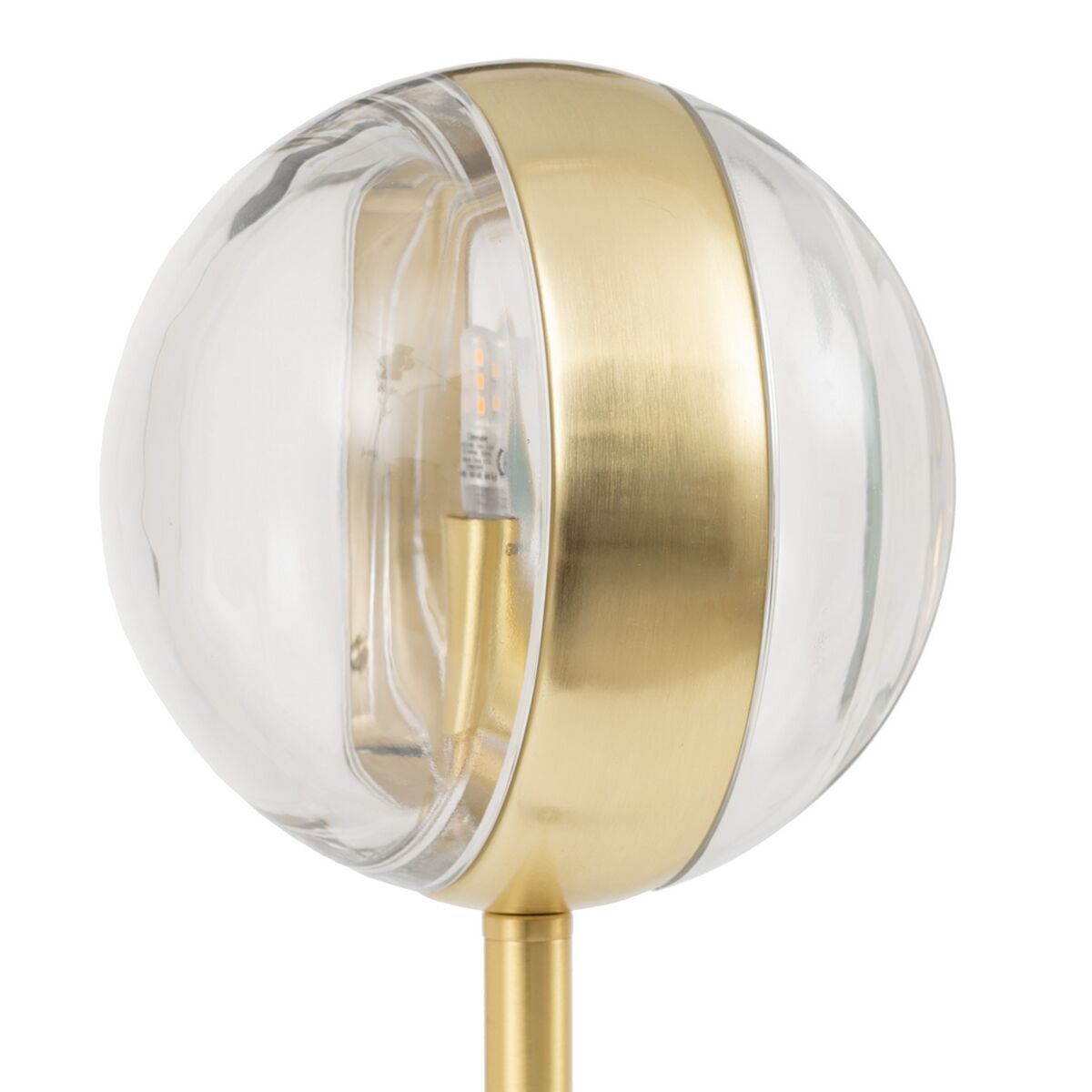Golvlampa 15 x 15 x 130 cm Glas Gyllene Järn - 5