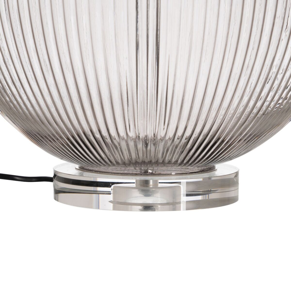 Bordslampa Beige Polyester Metall Glas 60 W 220-240 V 43 x 43 x 66 cm - 7