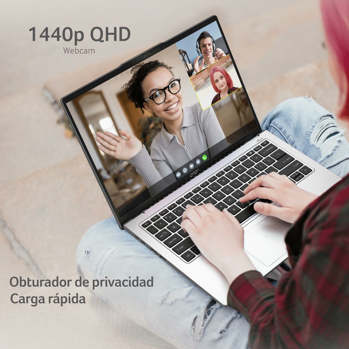 Bärbar dator Acer NX.KWMEB.002 14" Intel Core Ultra 7 155u 16 GB RAM 512 GB SSD - 6