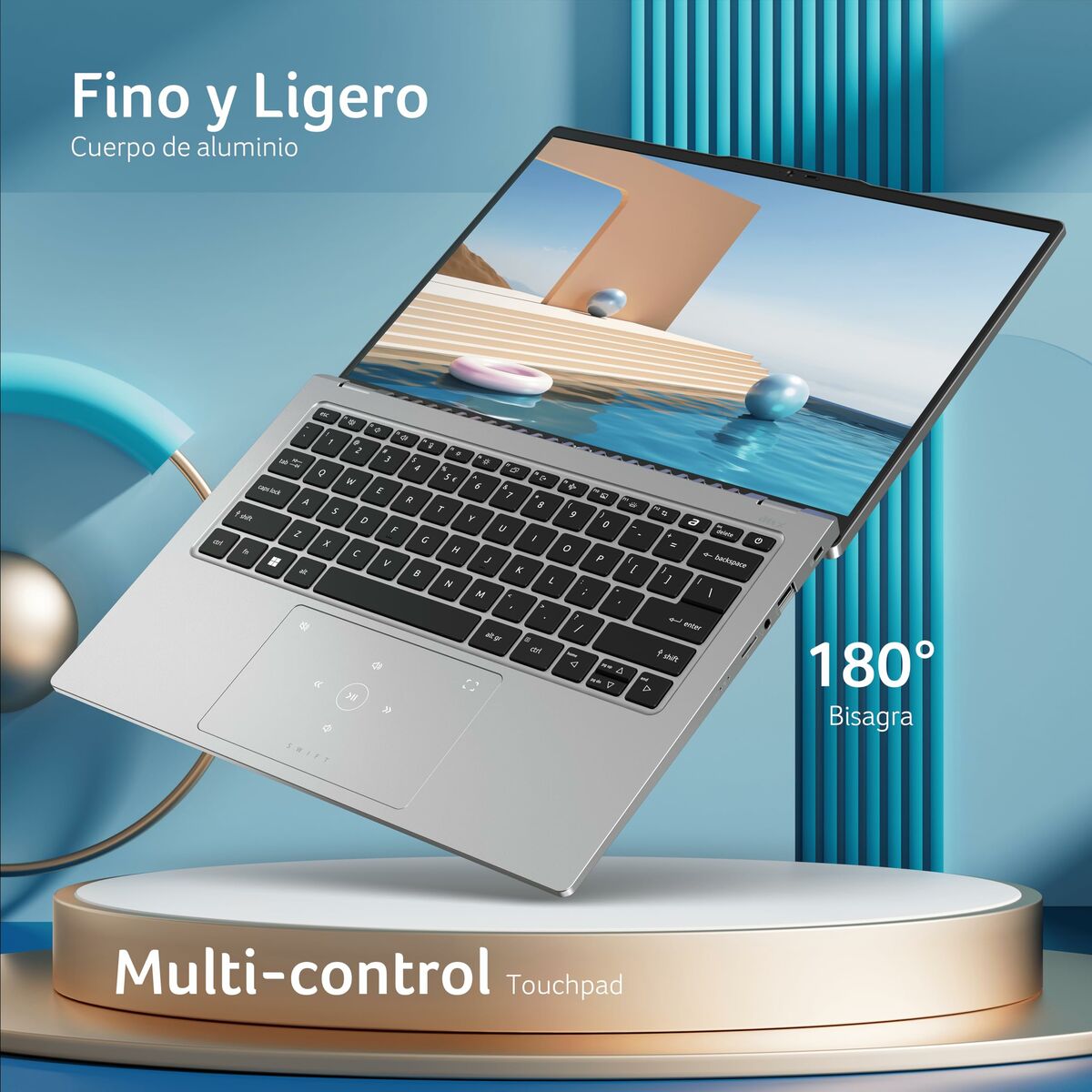Bärbar dator Acer NX.KWMEB.002 14" Intel Core Ultra 7 155u 16 GB RAM 512 GB SSD - 5