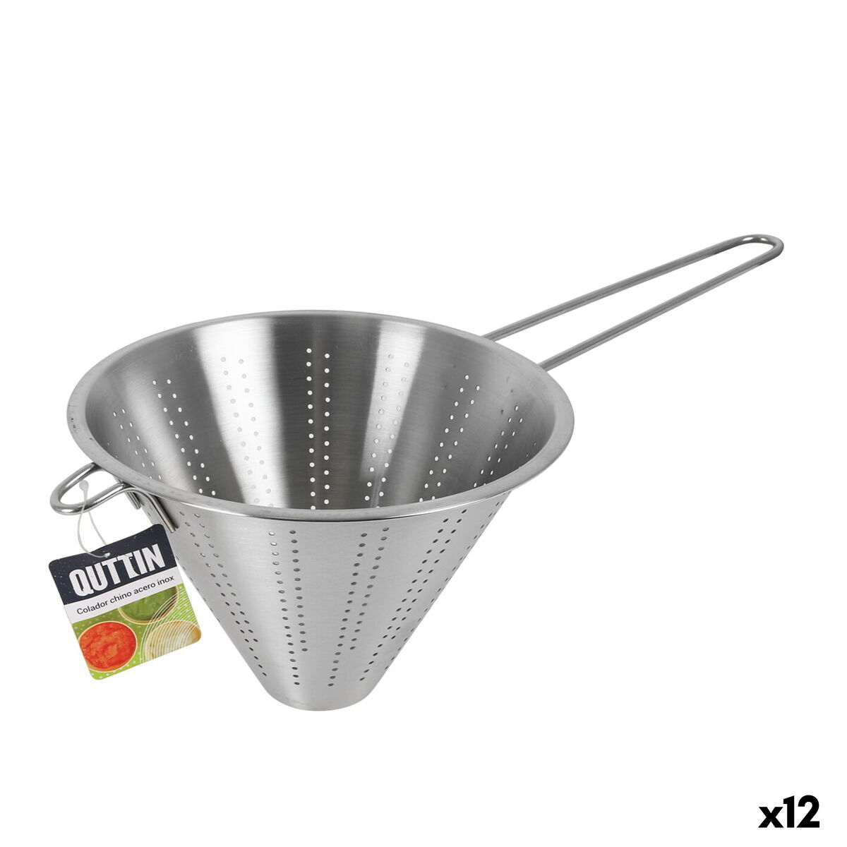 Chinoissil Quttin Rostfritt stål Silvrig Ø 20,5 cm (12 antal)