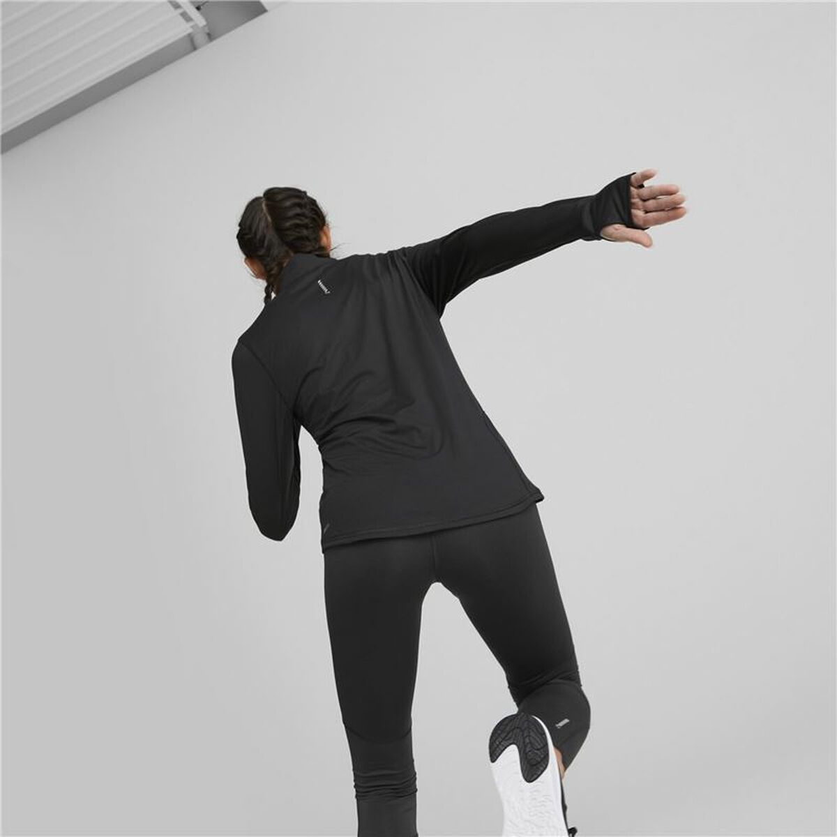 Skjorta med lång ärm Dam Puma Run Favorite 1/4 Zip Mujer - 4