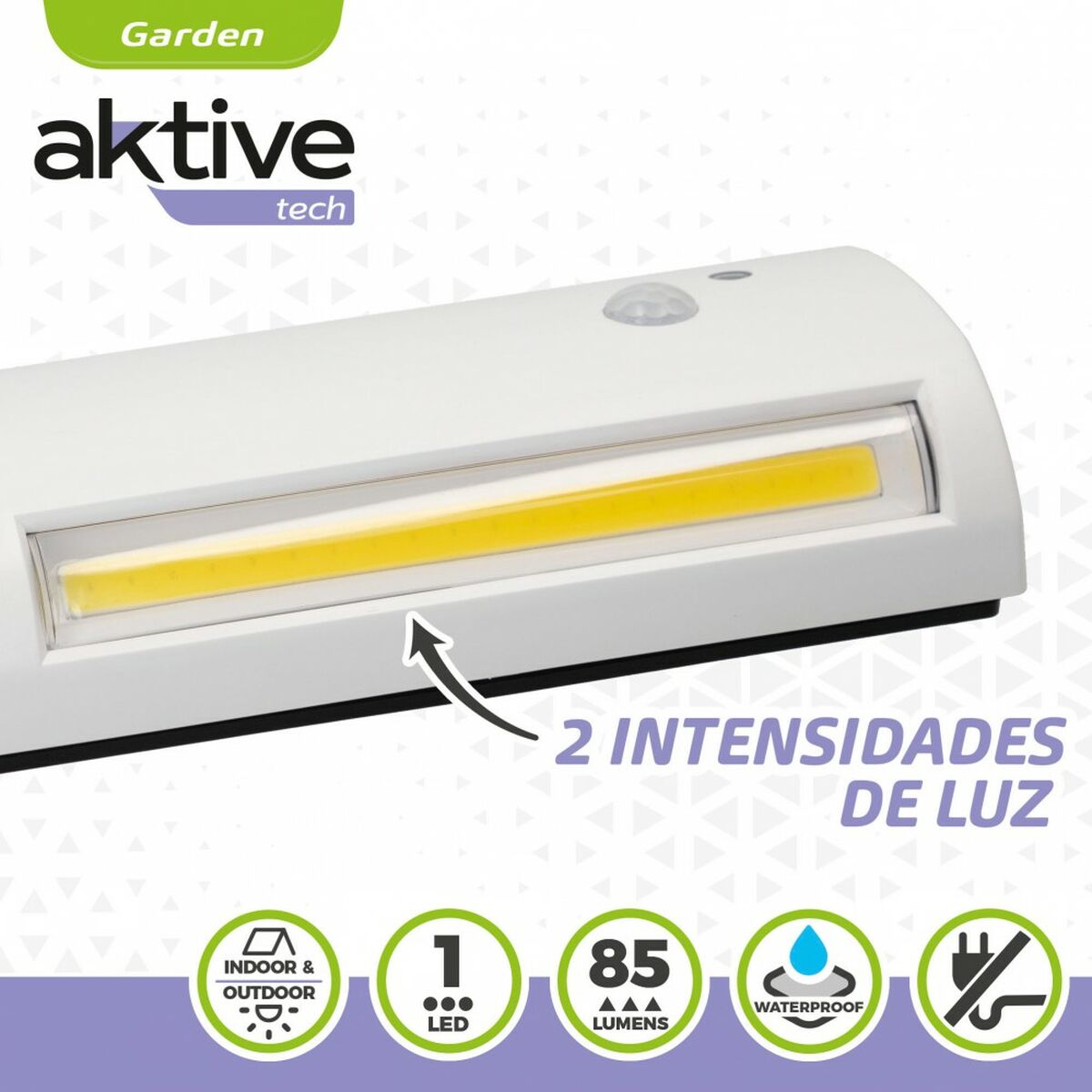 LED-lampa Aktive 14,5 x 3,5 x 6,5 cm Vägg Extern (12 antal) - 4