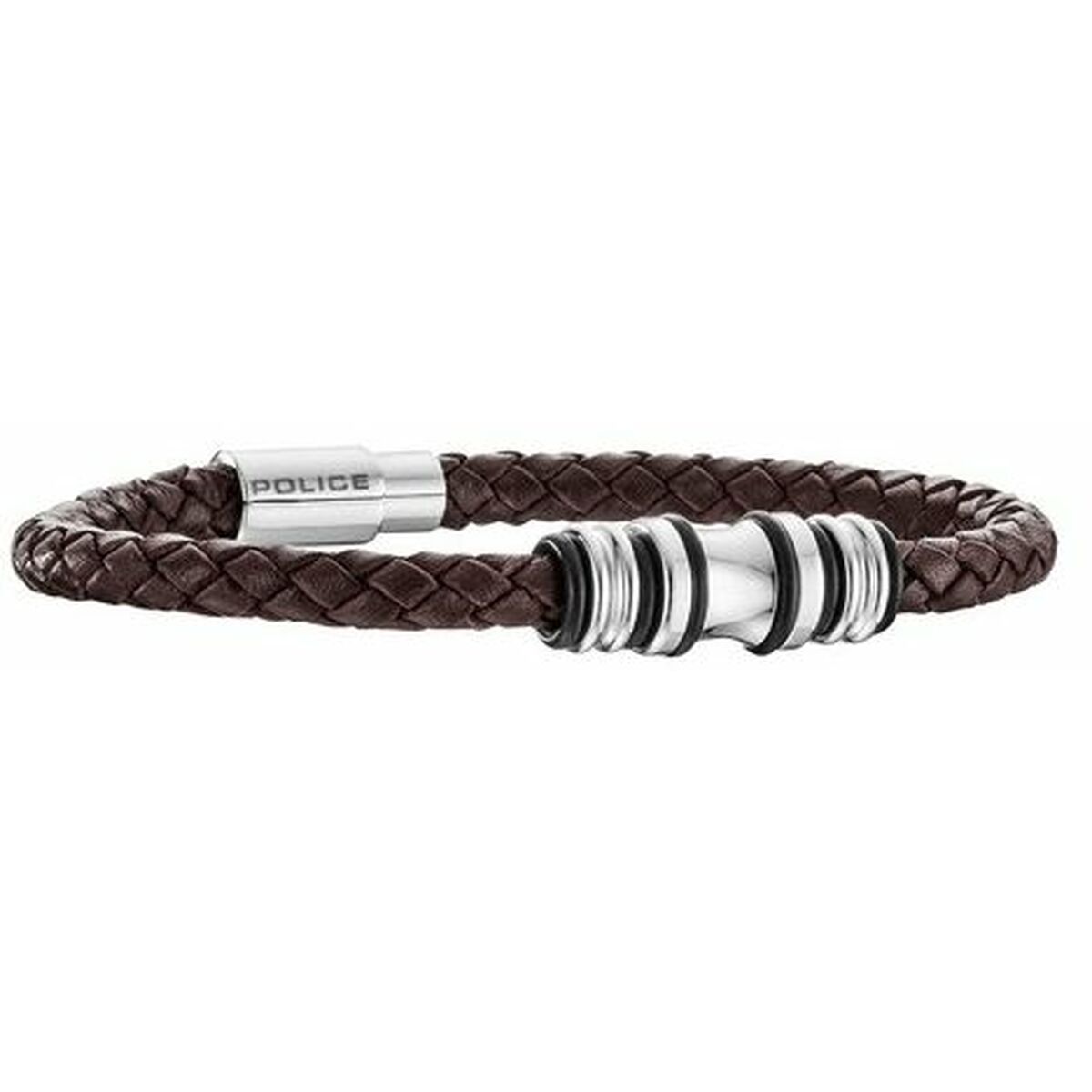 Herrarmband Police PJ25488BLC02A Läder 19 cm