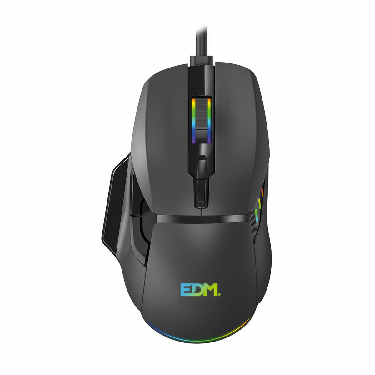 Spelmus med LED EDM 07753 for players Svart 7200 dpi - 2