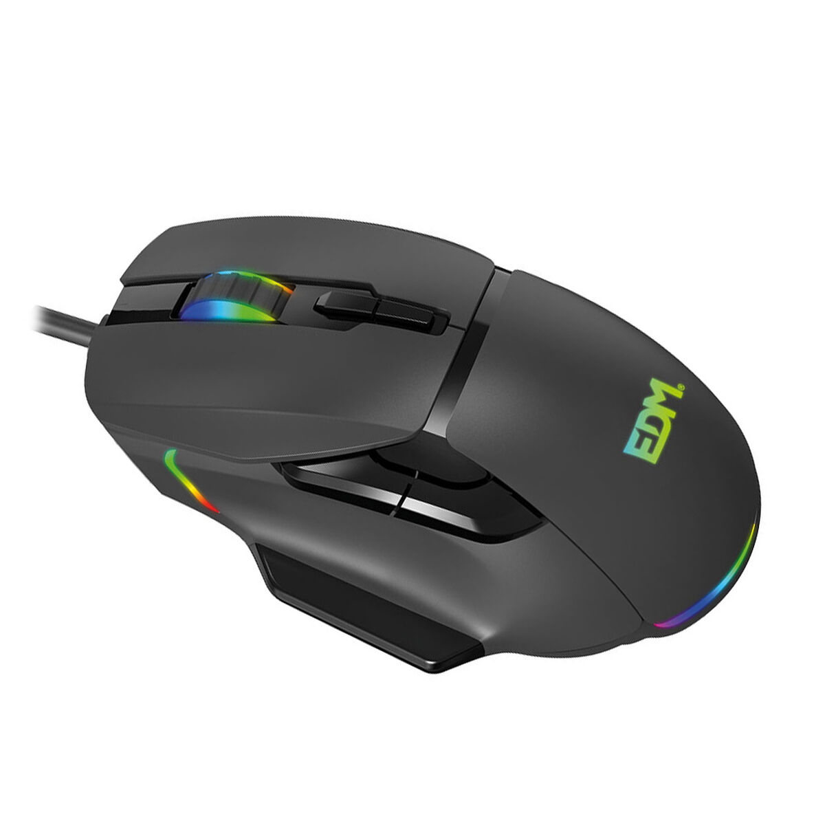 Spelmus med LED EDM 07753 for players Svart 7200 dpi - 4