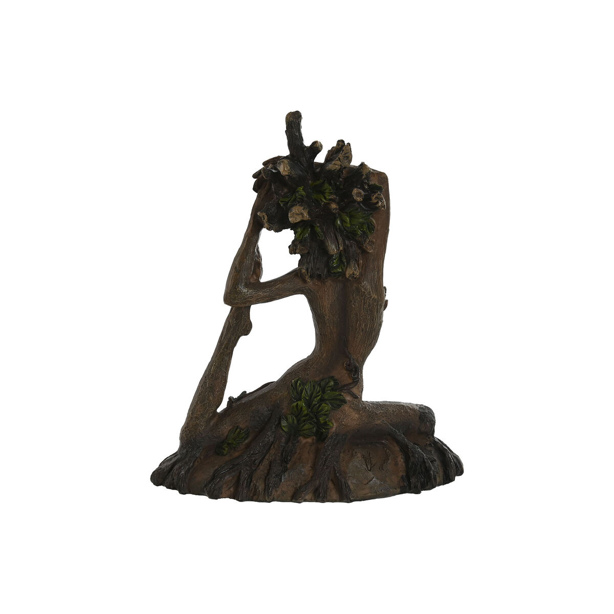 Prydnadsfigur Home ESPRIT Brun Yoga Indier 13 x 6 x 16 cm (2 antal) - 2