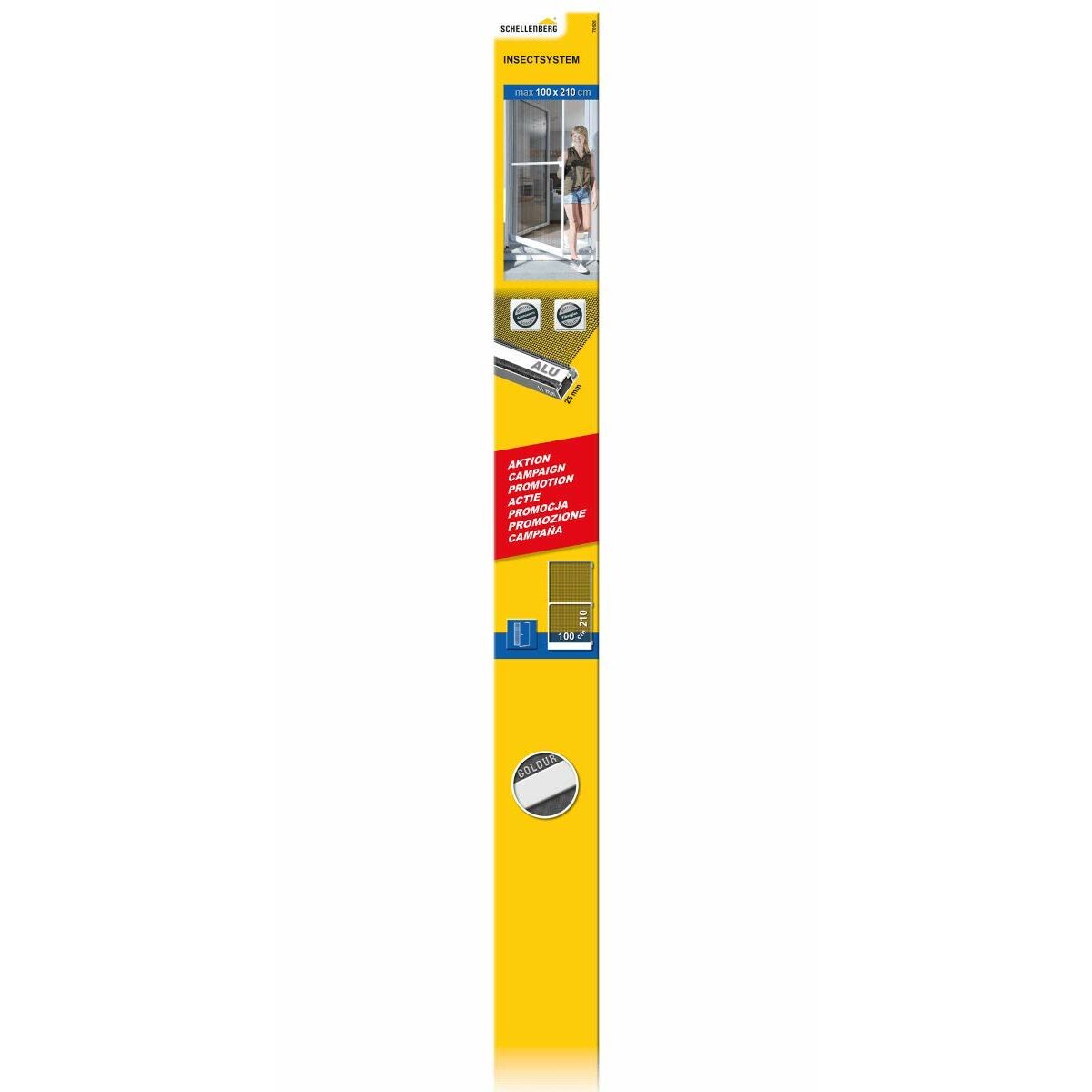 Myggnät Schellenberg Dörr Glasfiber Aluminium Vit (100 x 210 cm) - 8