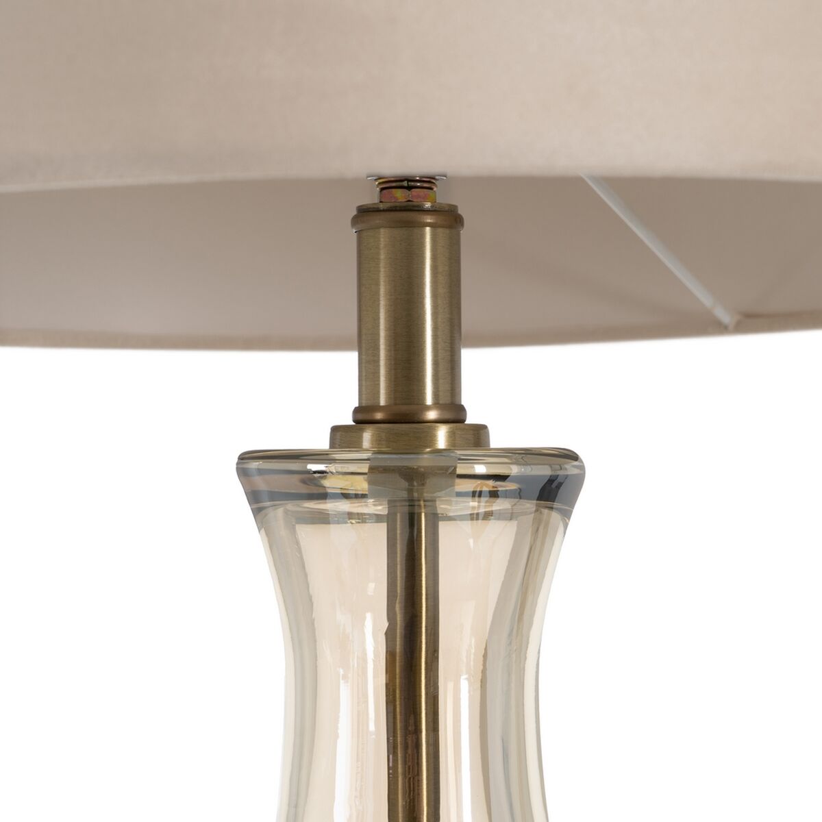 Bordslampa Gyllene Polyester Metall Glas 60 W 220-240 V 39 x 39 x 89 cm - 3