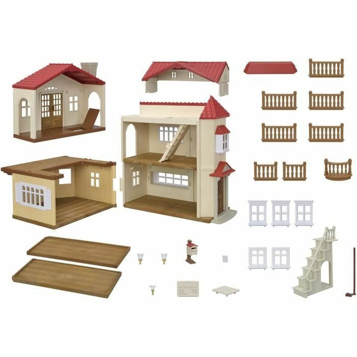 Playset Sylvanian Families Red Roof Country Home Miniatyrhus Kanin - 2