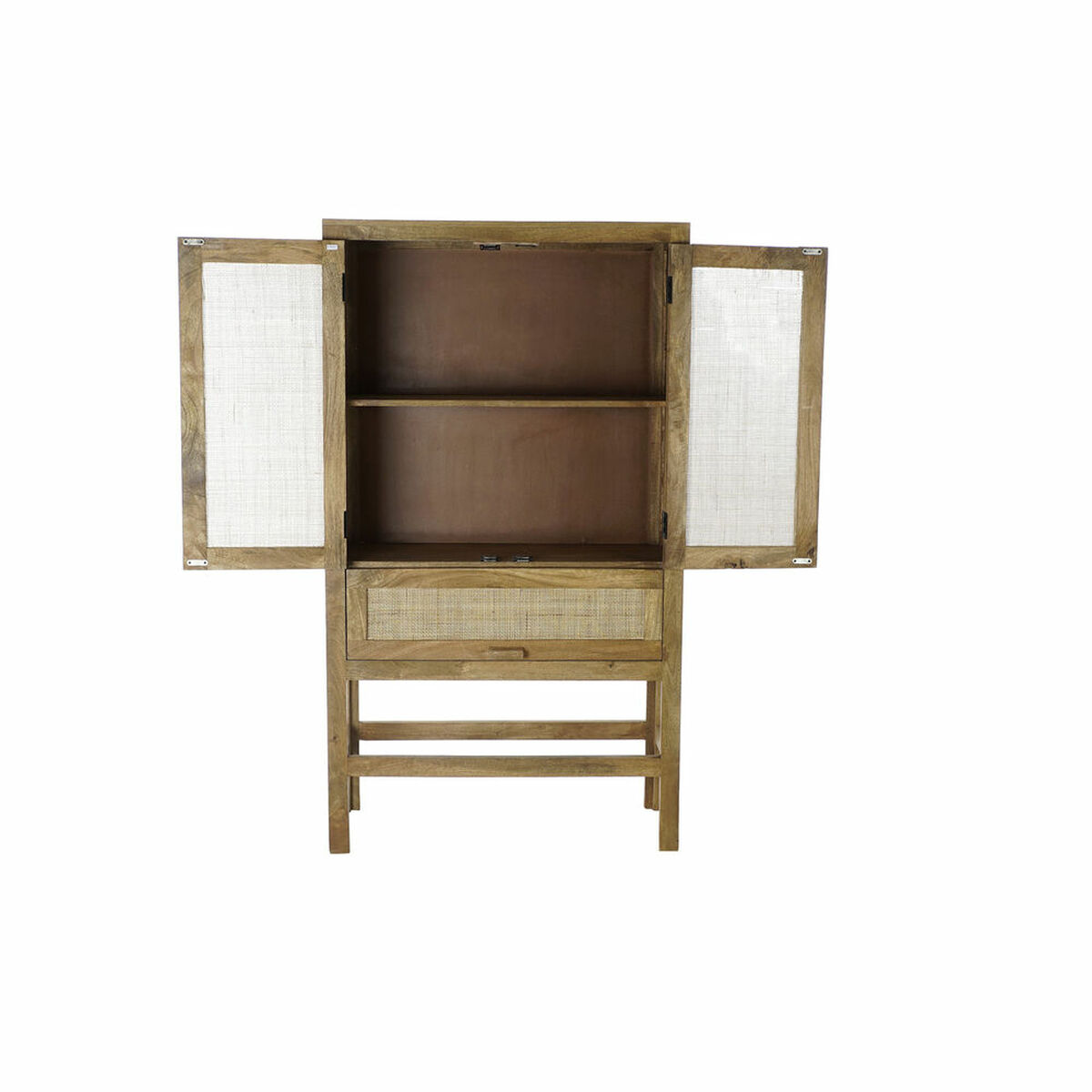 Skänk DKD Home Decor Brun Rattan Mangoträ 90 x 40 x 160 cm - 12
