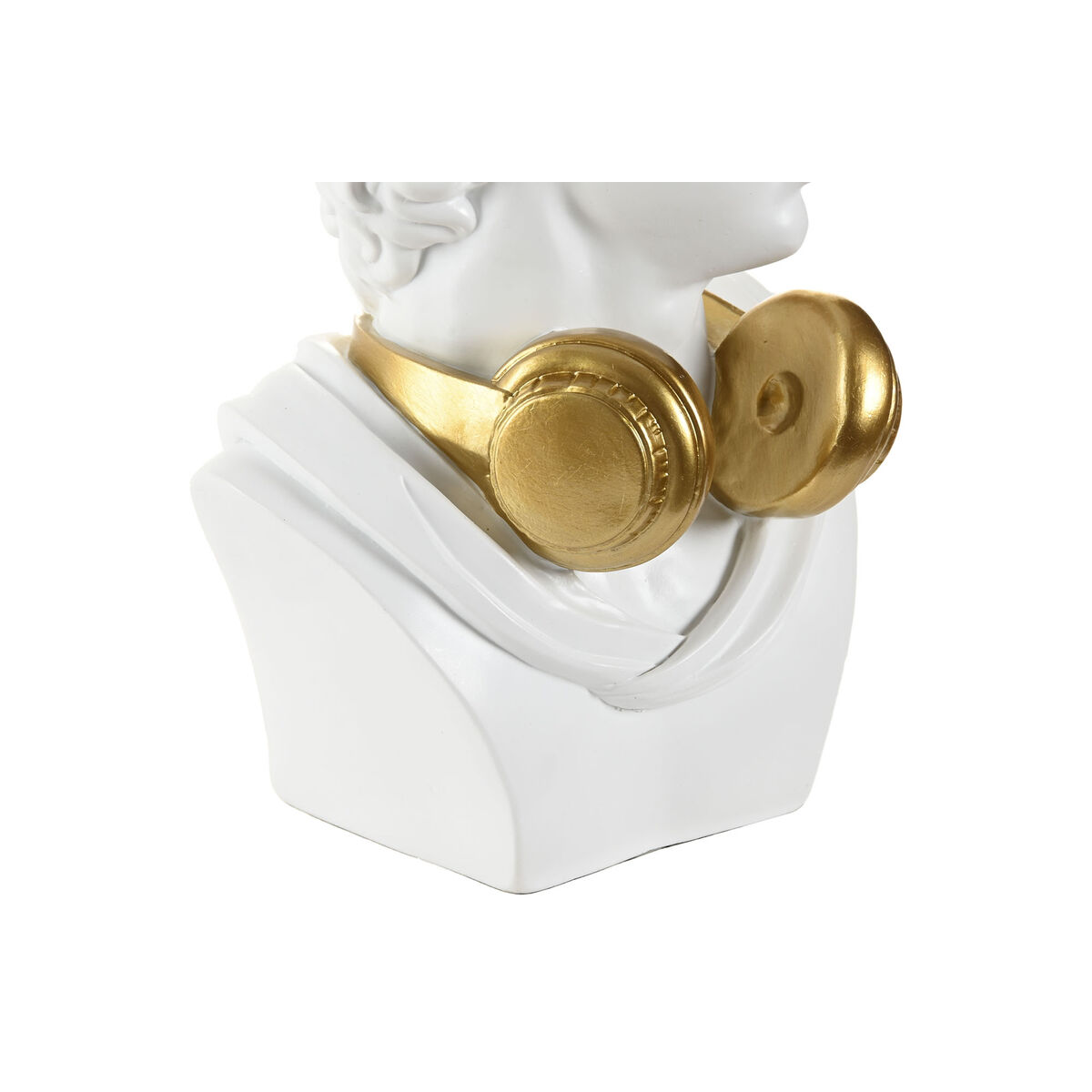 Prydnadsfigur Home ESPRIT Vit Gyllene Byst 19,5 x 16 x 30 cm - 2