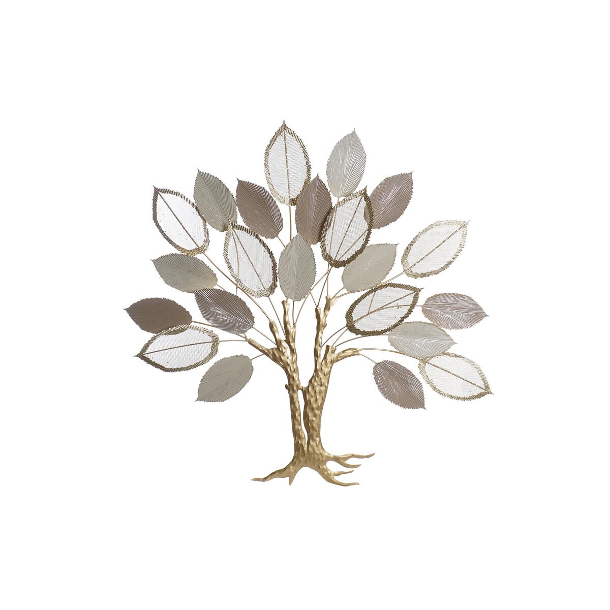 Väggdekoration DKD Home Decor Brun Beige Gyllene Träd 100 x 6,4 x 97,8 cm - 4